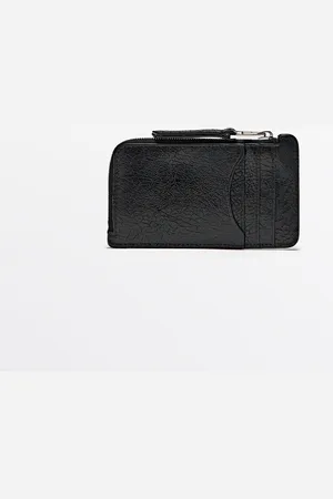 Massimo Dutti Tarjetero Cremallera Piel Napa