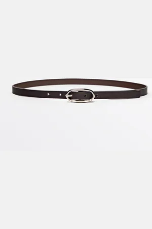 Massimo Dutti Cinturón Piel Hebilla Ovalada