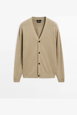 Massimo Dutti Cárdigan Punto 100% Algodón