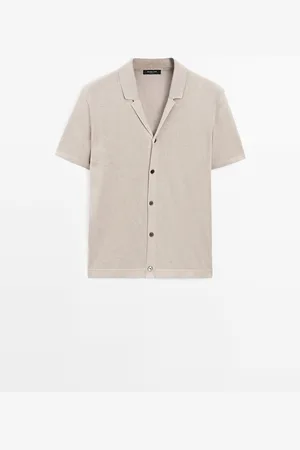 Massimo Dutti Cárdigan Punto Manga Corta
