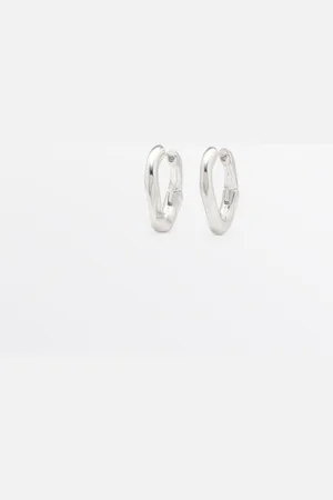 Massimo Dutti Pendientes Aros Textura
