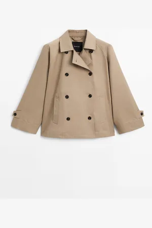Massimo Dutti Trench Capa Corta Water Repellent