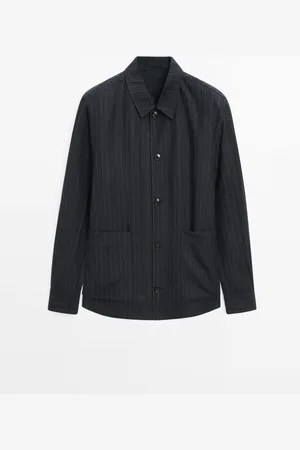 Massimo Dutti Sobrecamisa Rayas 100% Lino