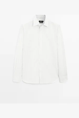 Massimo Dutti Camisa Popelín 100% Algodón