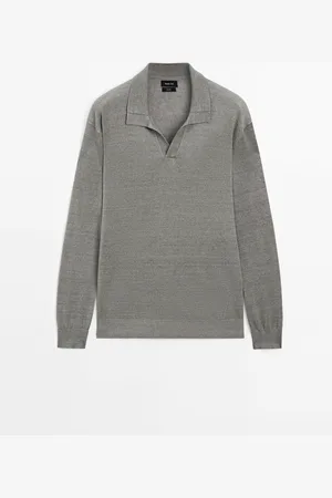 Massimo Dutti Jersey Polo Punto 100% Lino