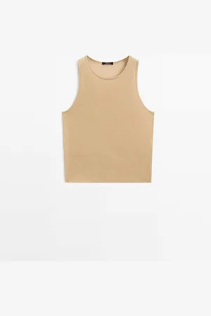 Massimo Dutti Top Semitransparente Cuello Redondo