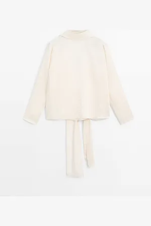 Massimo Dutti Camisa Fluida Escote Espalda