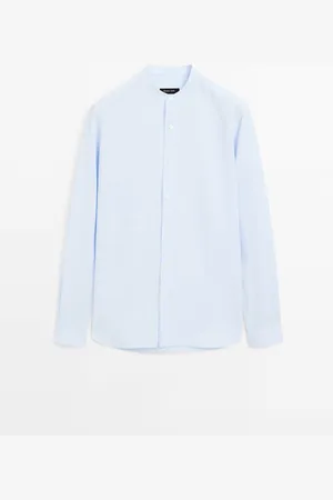 Massimo Dutti Camisa Regular Fit Mezcla Algodón