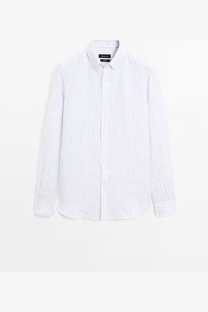 Massimo Dutti Camisa Slim Fit 100% Lino