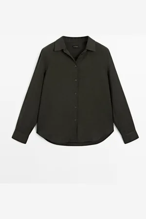 Massimo Dutti Camisa Fluida 100% Lino