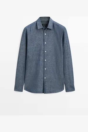 Massimo Dutti Camisa Denim Regular Fit