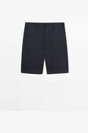 Massimo Dutti Bermuda Mezcla Algodón