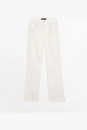 Massimo Dutti Pantalón Tejanero Tiro Alto Straight Fit