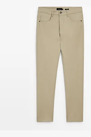 Massimo Dutti Pantalón Slim Fit Con Algodón