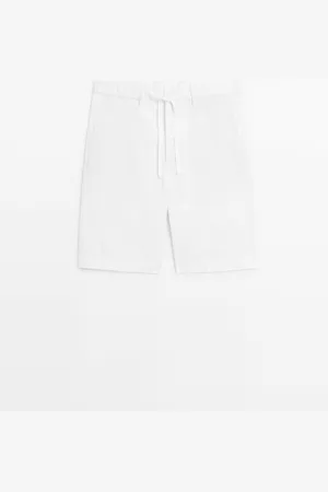 Massimo Dutti Bermuda Semi Jogger Mezcla Algodón