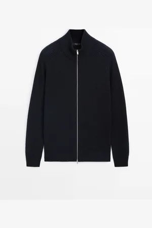 Massimo Dutti Cárdigan Cuello Alto Mezcla Lana
