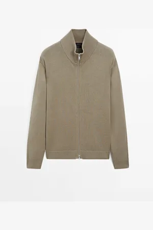 Massimo Dutti Cárdigan Punto Cremallera Algodón
