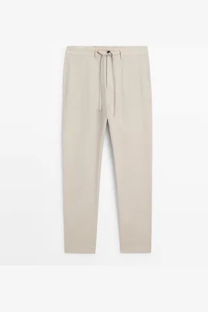 Massimo Dutti Pantalón Conjunto 100% Lino