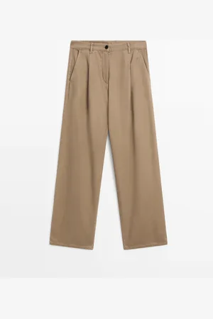 Massimo Dutti Pantalón Fluido Con Algodón