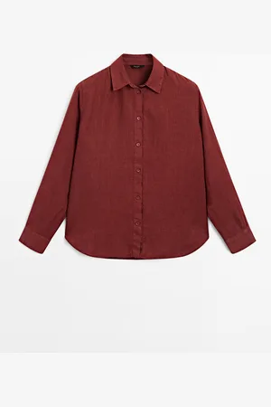 Massimo Dutti Camisa Fluida 100% Lino