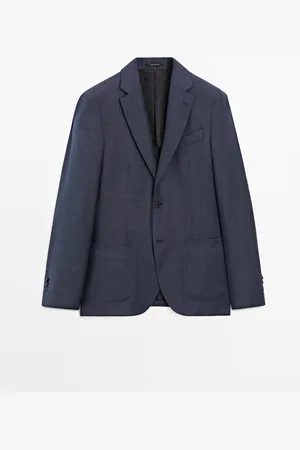 Massimo Dutti Americana Estructura 100% Lana