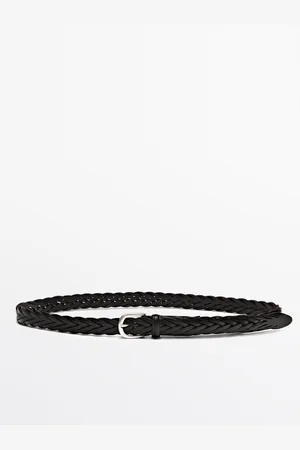 Massimo Dutti Cinturón Trenzado Piel