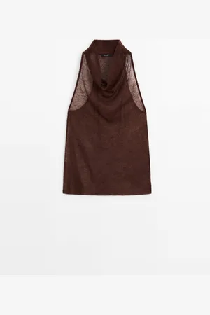 Massimo Dutti Top Punto Calado Halter