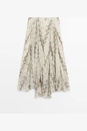 Massimo Dutti Falda Midi Serpiente Vuelo