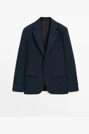 Massimo Dutti Americana Traje Mezcla Lana