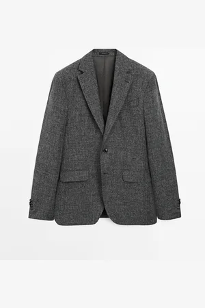 Massimo Dutti Americana Vestir Mezcla Algodón
