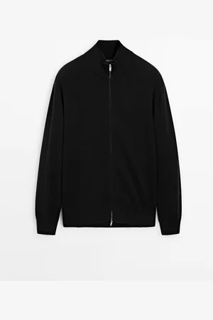 Massimo Dutti Cárdigan Punto Cremallera Mezcla Algodón