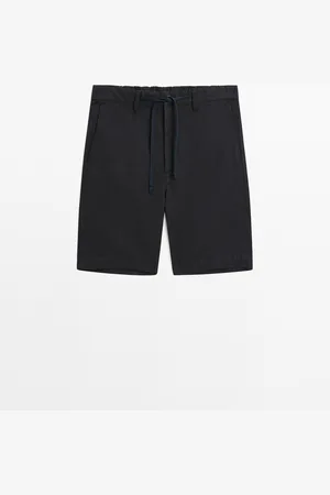 Massimo Dutti Bermuda Semi Jogger Mezcla Algodón