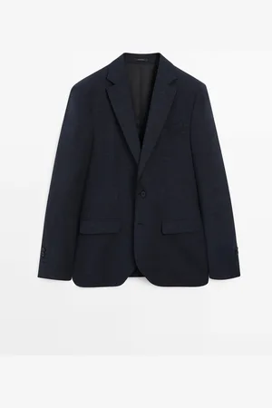 Massimo Dutti Americana Vestir Mezcla Lana
