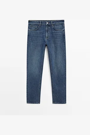 Massimo Dutti Jeans Tapered Fit Mezcla Algodón