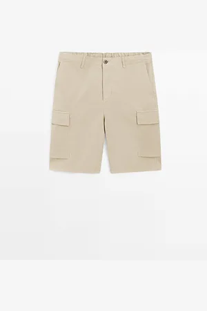 Massimo Dutti Bermuda Cargo Mezcla Algodón