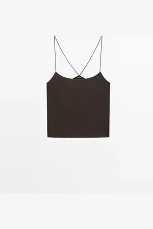 Massimo Dutti Top Tirantes Fino Estructura