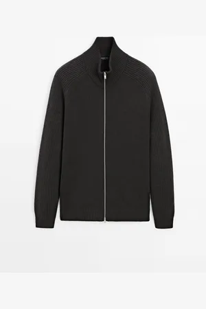 Massimo Dutti Cárdigan Cuello Alto Mezcla Lana