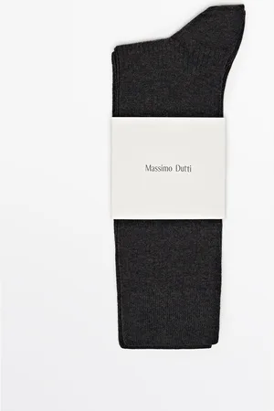 Massimo Dutti Calcetín Canalé Sport Mezcla Lana