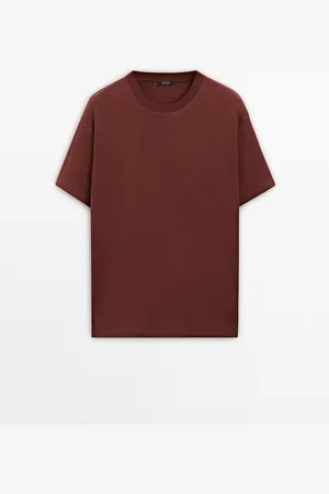 Massimo Dutti Camiseta Medium Weight 100% Algodón