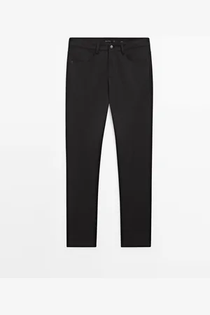 Massimo Dutti Pantalón Slim Fit Con Algodón