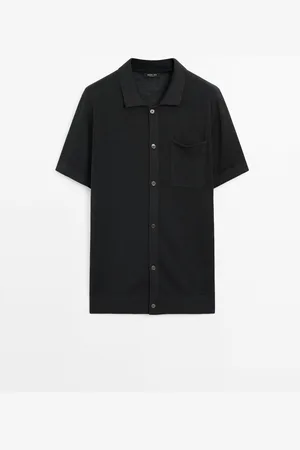 Massimo Dutti Cárdigan Manga Corta Mezcla Lino