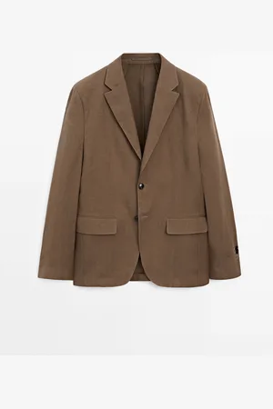 Massimo Dutti Americana Traje 100% Lino