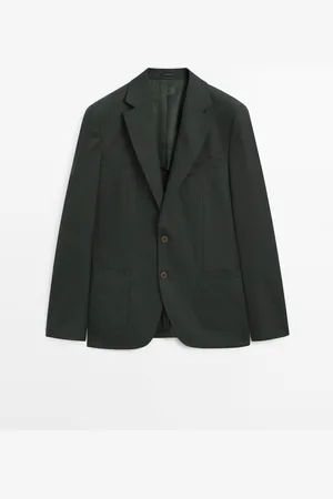 Massimo Dutti Americana Estructura 100% Lana