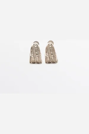 Massimo Dutti Pendientes Aro Vintage