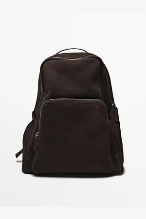 Massimo Dutti Mochila Cremallera Piel Napa
