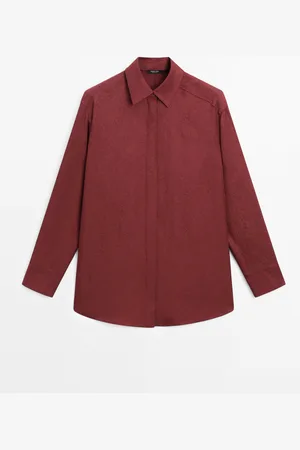 Massimo Dutti Camisa Fluida Detalle Tejido