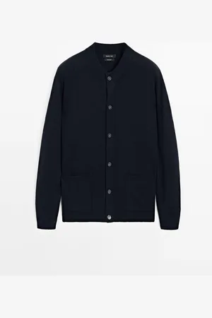 Massimo Dutti Cárdigan Bomber 100% Cashmere