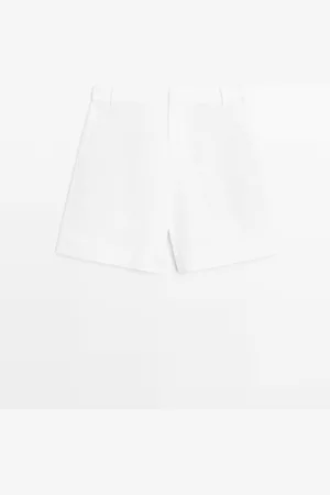 Massimo Dutti Bermuda Corta 100% Lino