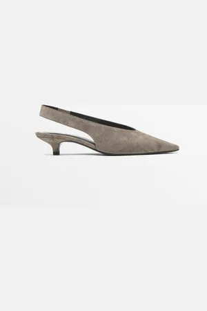 Massimo Dutti Zapato Tacón Destalonado Serraje