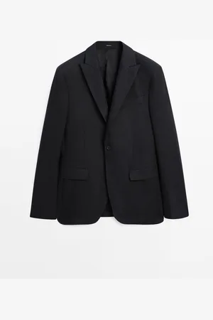 Massimo Dutti Americana Traje 100% Lino